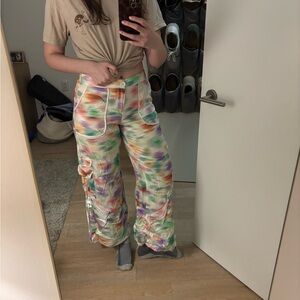 Anthropologie Multicolor Tie-Dye Wide Leg Pants